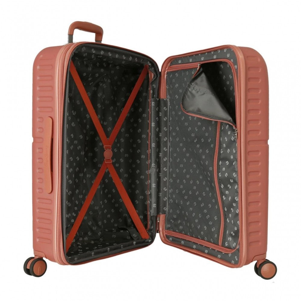 Set of suitcases Pepe Jeans Chest rigid terracotta 55-70cm