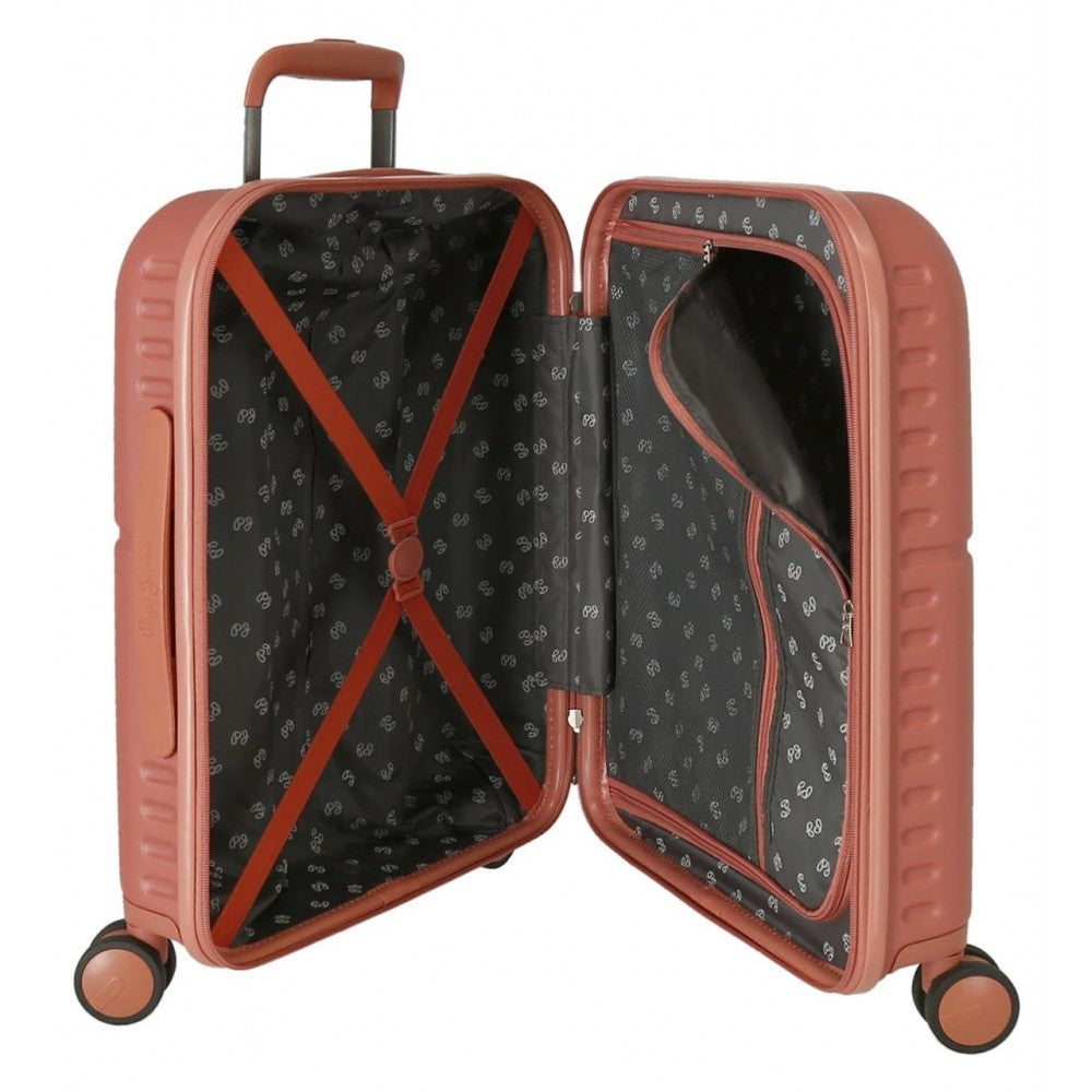 Set of suitcases Pepe Jeans Chest rigid terracotta 55-70cm