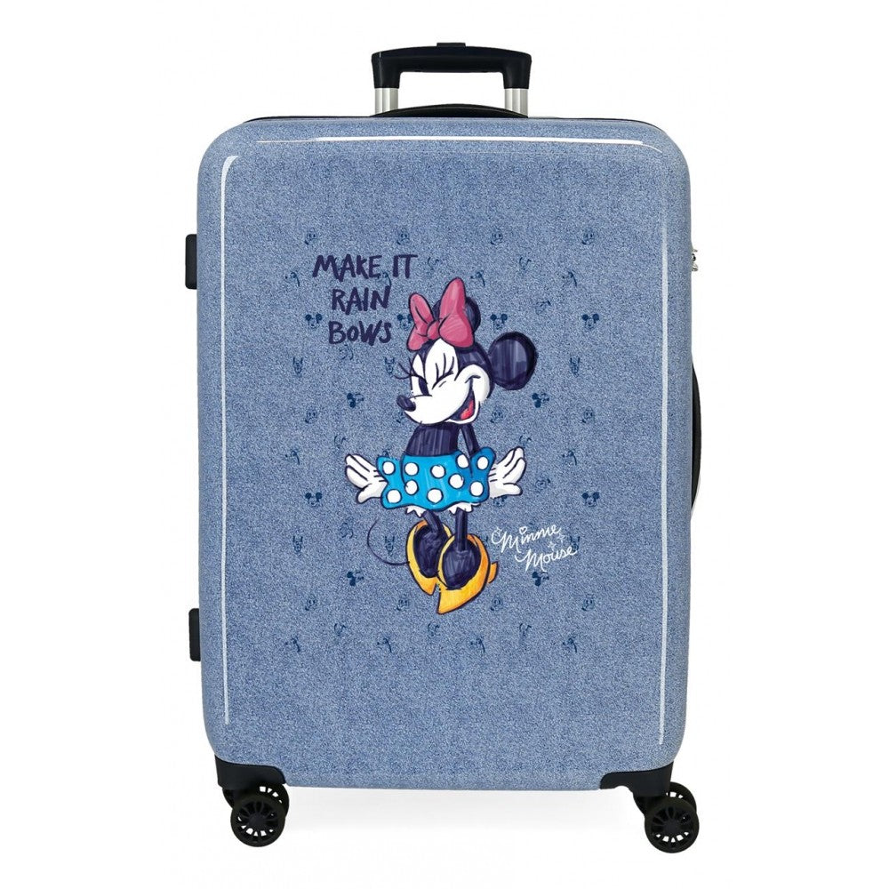 Valise moyenne Minnie Make it Rain Bows rigide 68cm