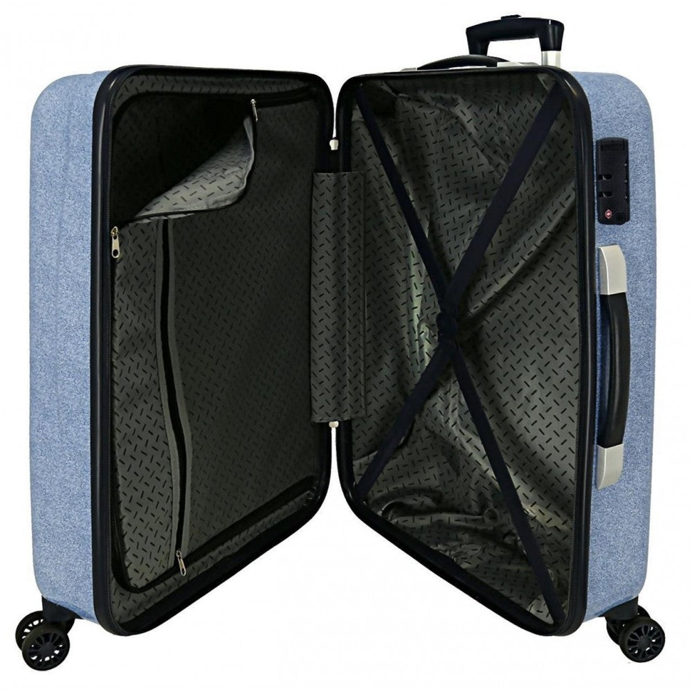 Ensemble de valises Spiderman Denim rigide 55-68cm