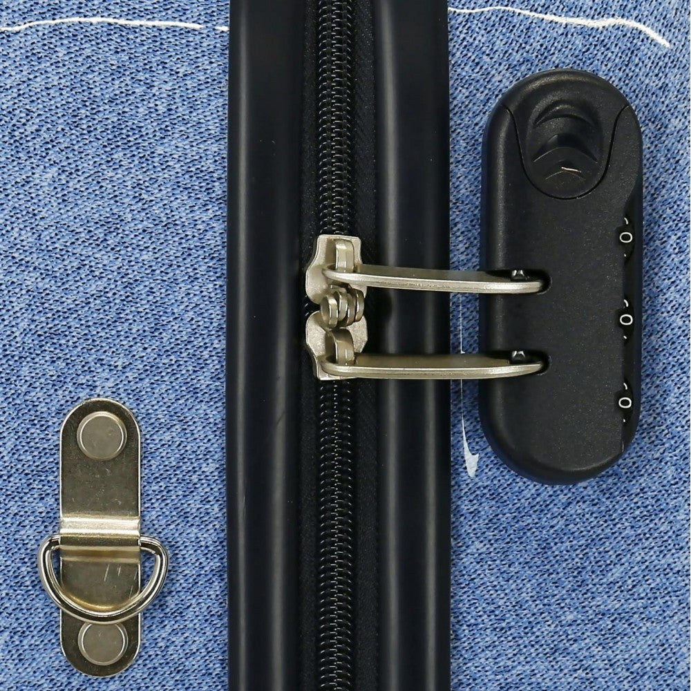 Kinderkoffer Spiderman Denim 2 Multidirektionale Räder