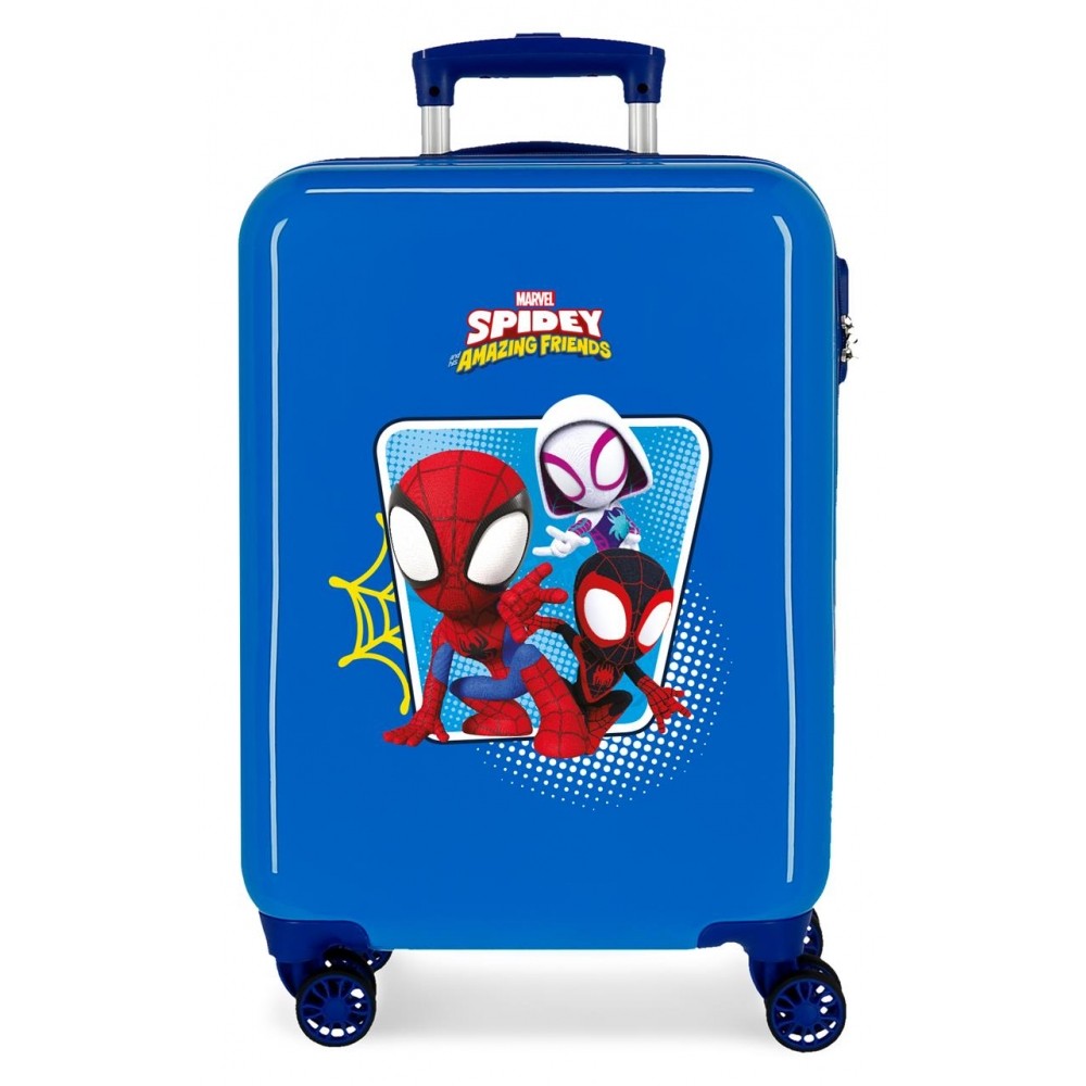 Cabin suitcase spidey Team Up rigid 55 cm blue