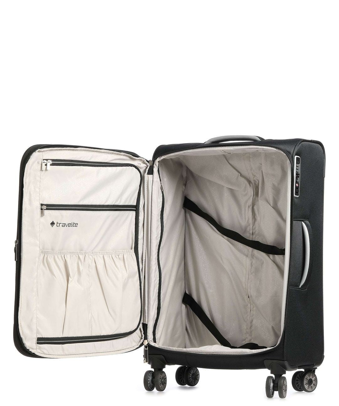Medium suitcase Extensible Blanda of TRAVELITE - MIIGO - BLACK