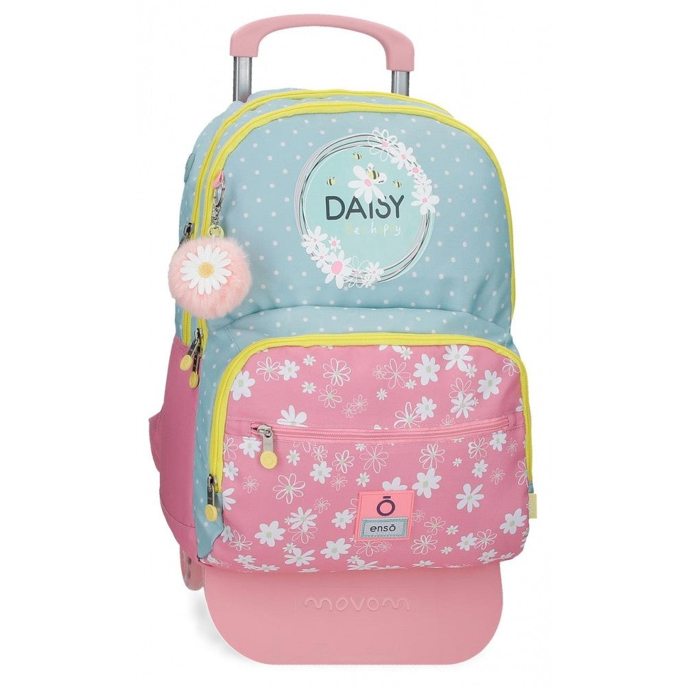 Sac à dos scolaire Enso Daisy avec une voiture rose