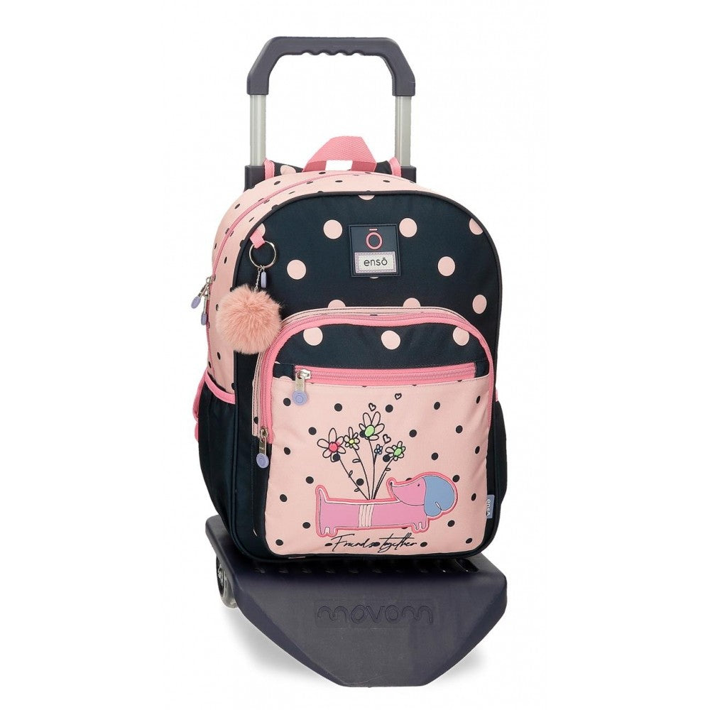 Mochila Escolar Enso Friends Together con carro