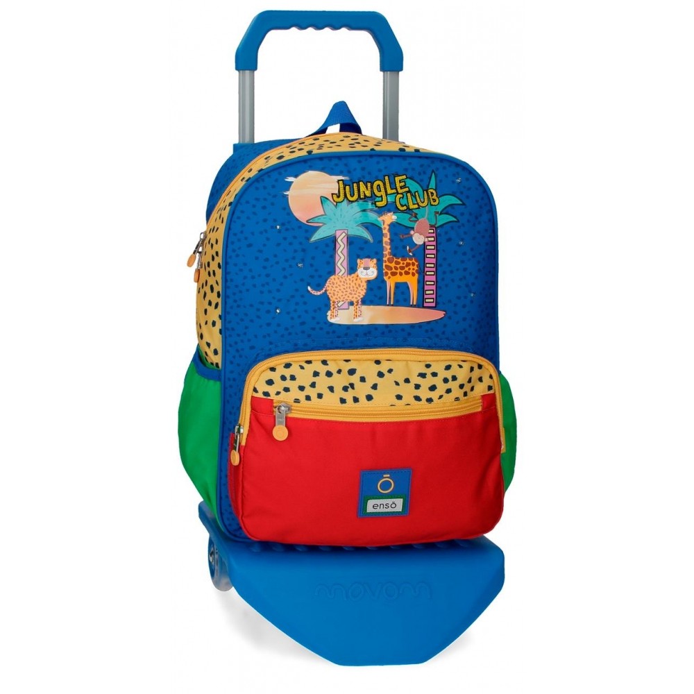 Schul -Rucksack Enso Jungle Club mit Auto