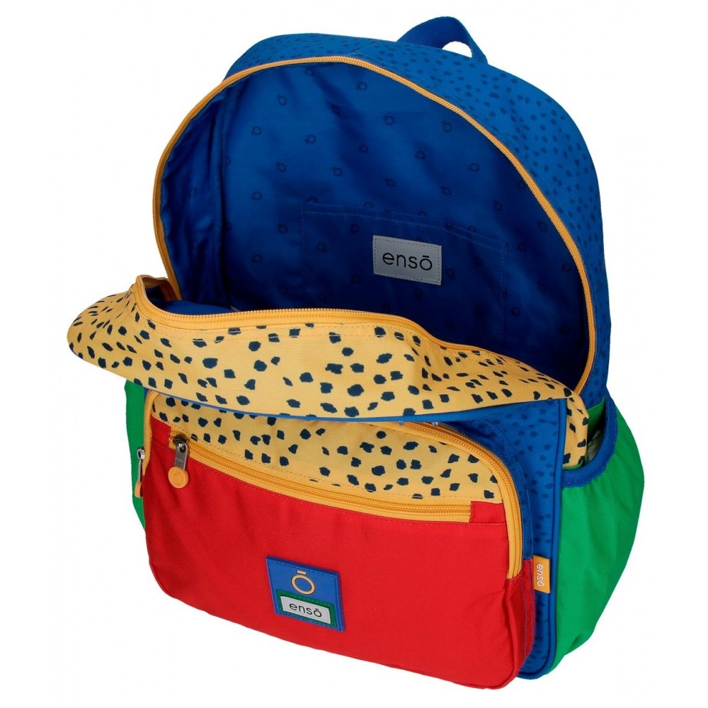 Schul -Rucksack Enso Jungle Club mit Auto