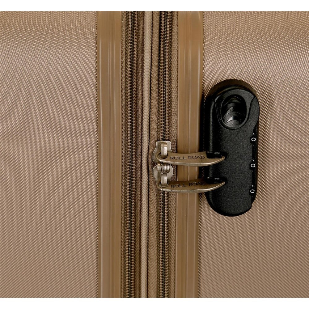 Rigid suitcase game 55-68-78cm Roll Road Camboya Champagne