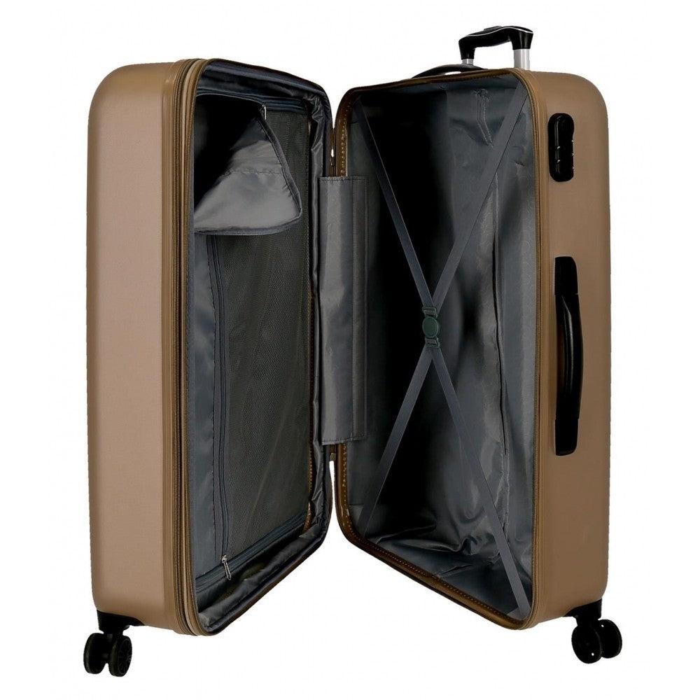 Rigid suitcase game 55-68-78cm Roll Road Camboya Champagne