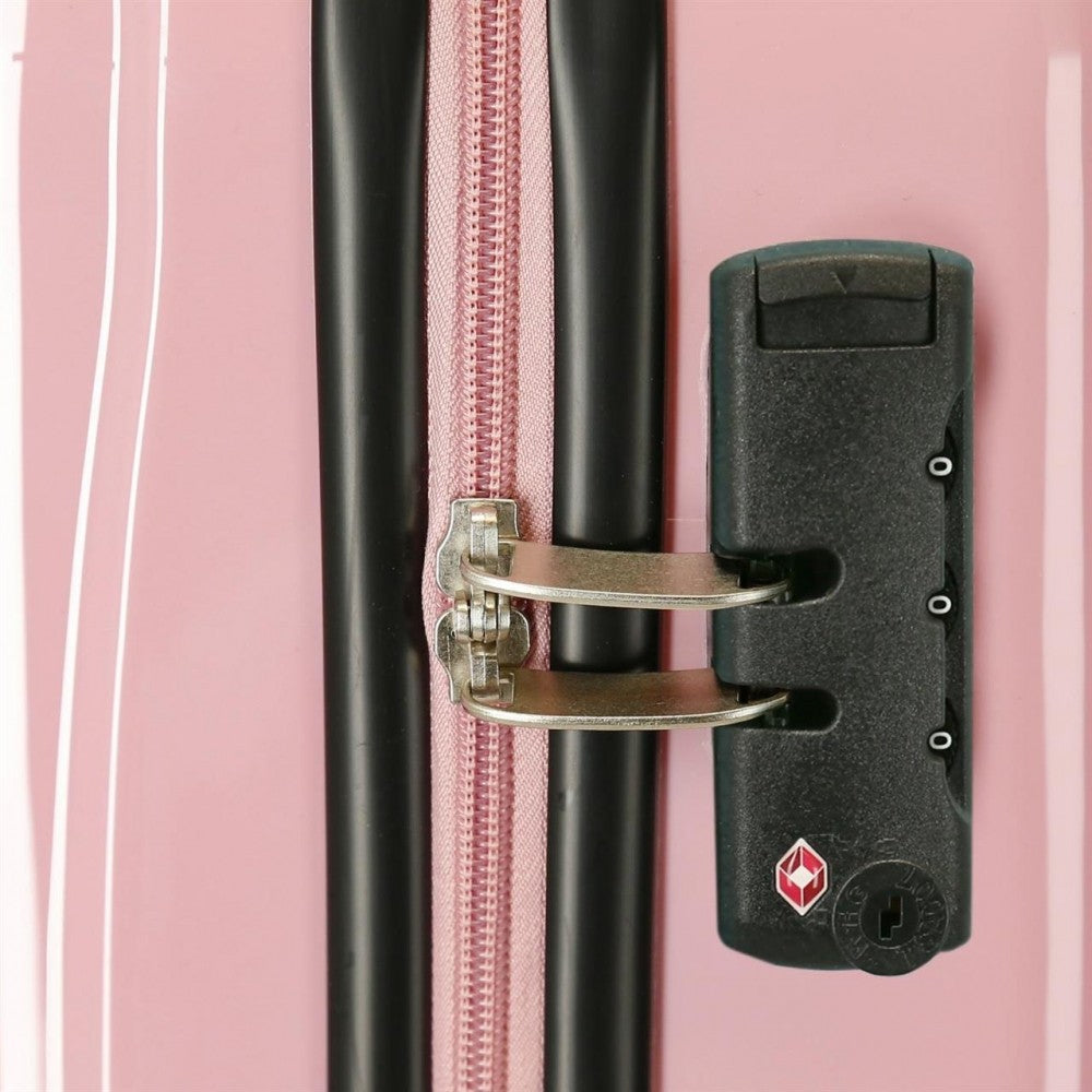 Gemiddelde koffer Pepe Jeans Carol onbuigzaam 68cm nude