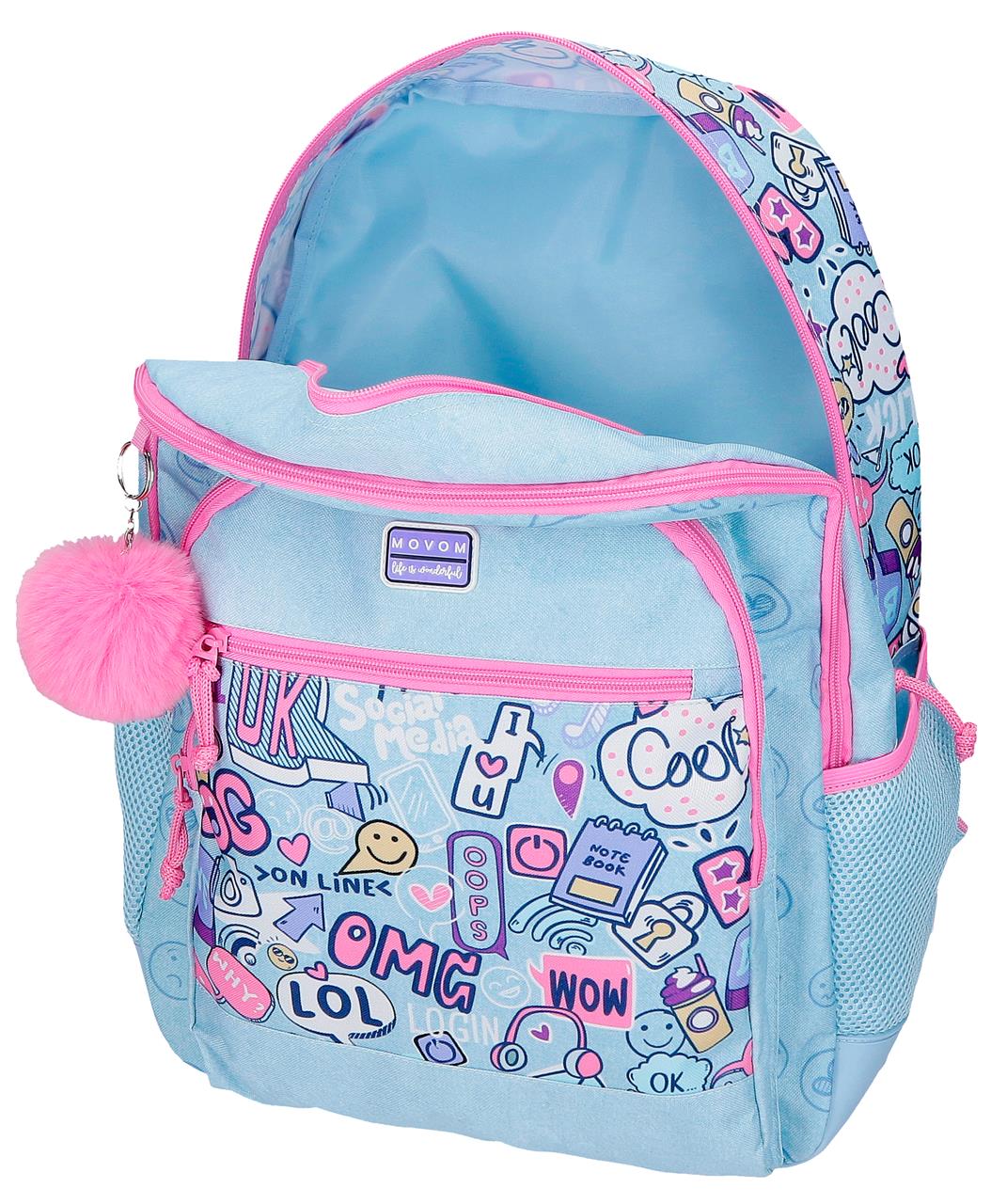 30726t1 Adatta Zackpack. 44 cm 2c. C/auto. MOVOM Power Girl