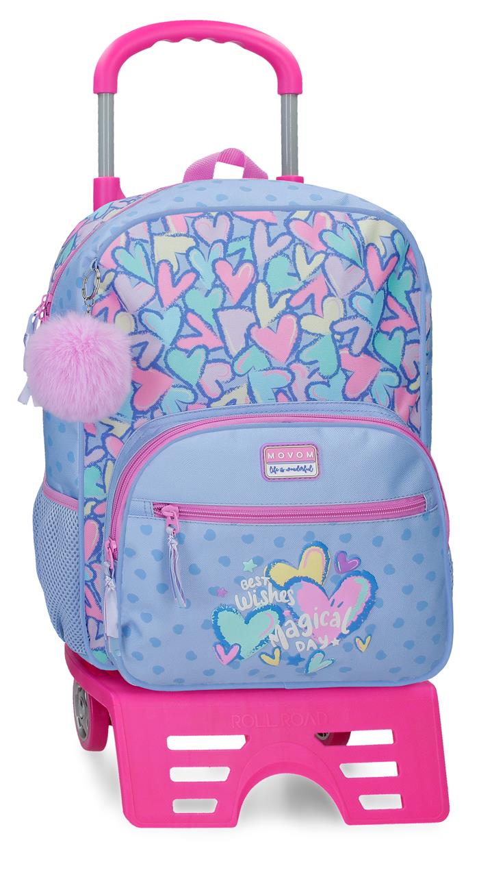 32122T1 ADAP-RUCKSACK. 38CM. C/CARRO. MOVOM BESTE WÜNSCHE