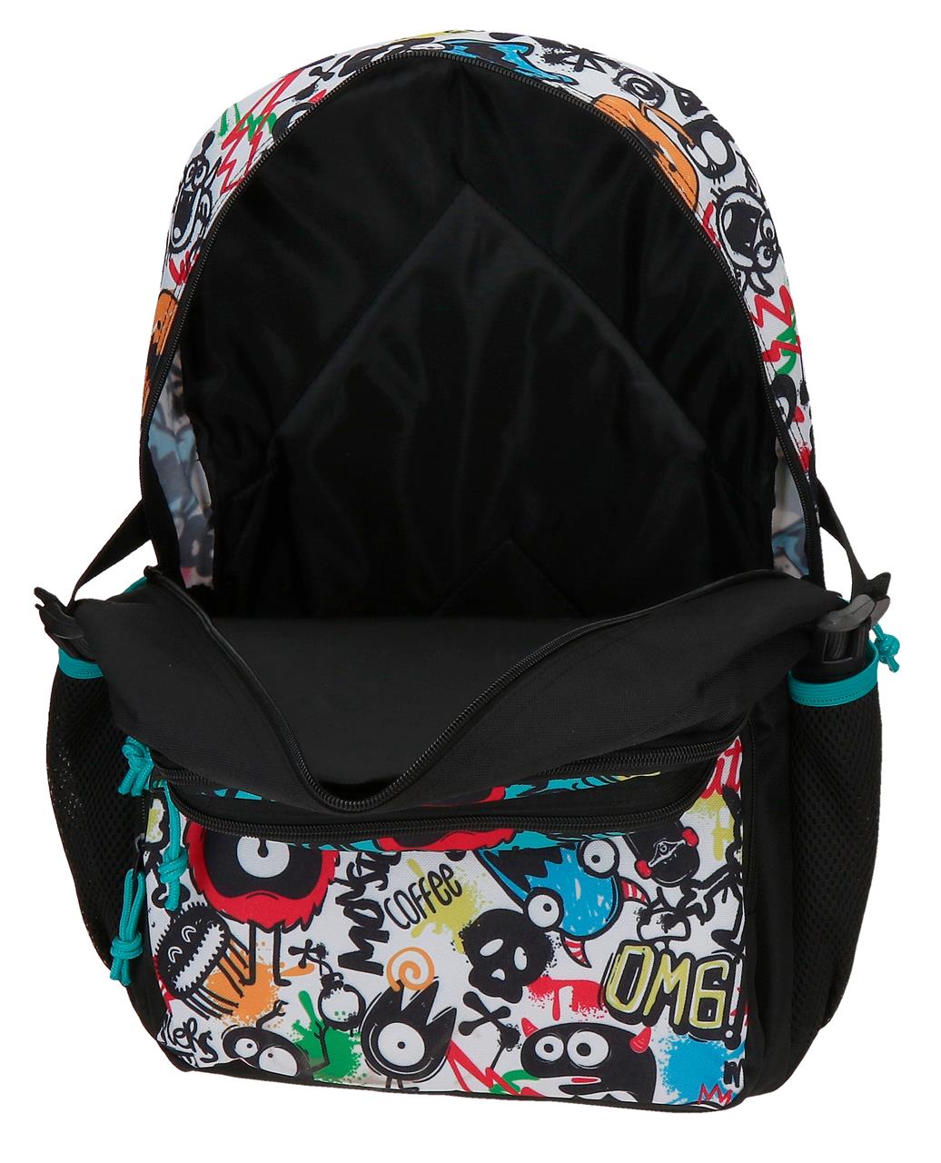 32724T1 ADAP-RUCKSACK. 45CM 2C. C/CARRO. MOVOM SCHWARZE MONSTER