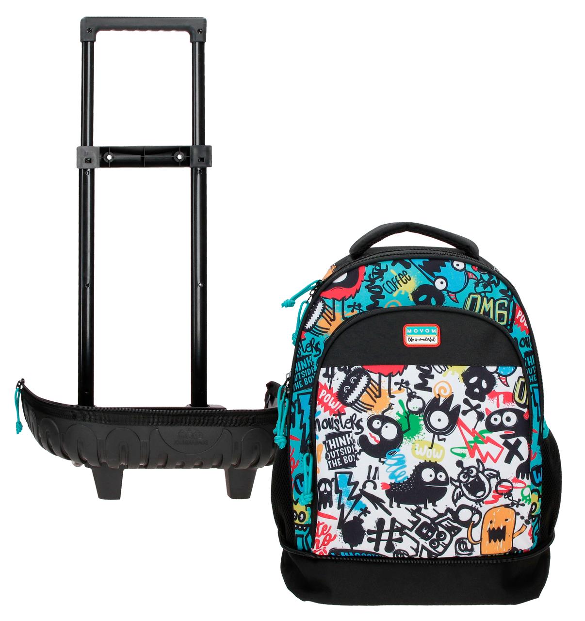 3272941 RUCKSACK COMPACT DESM. 2R. MOVOM SCHWARZE MONSTER