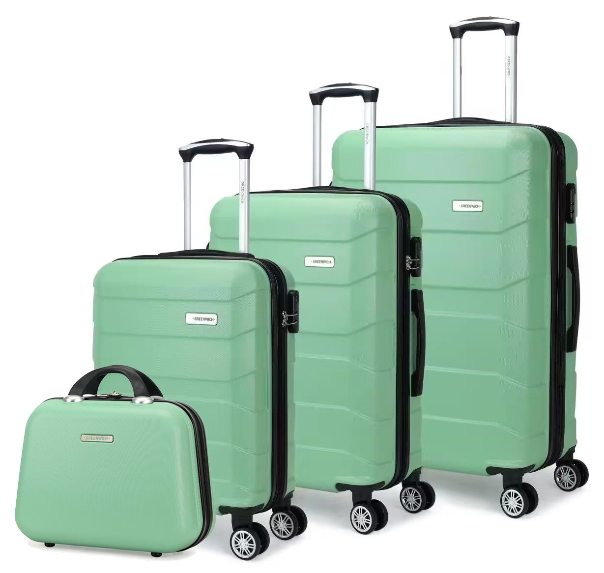 Set of extendable suitcases Budapest with Neceser Greenwich