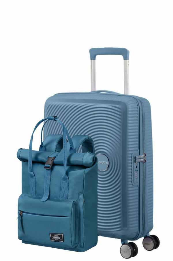 Pack Maleta Cabina SoundBox + Mochila Urban groove de American Tourister - Azul