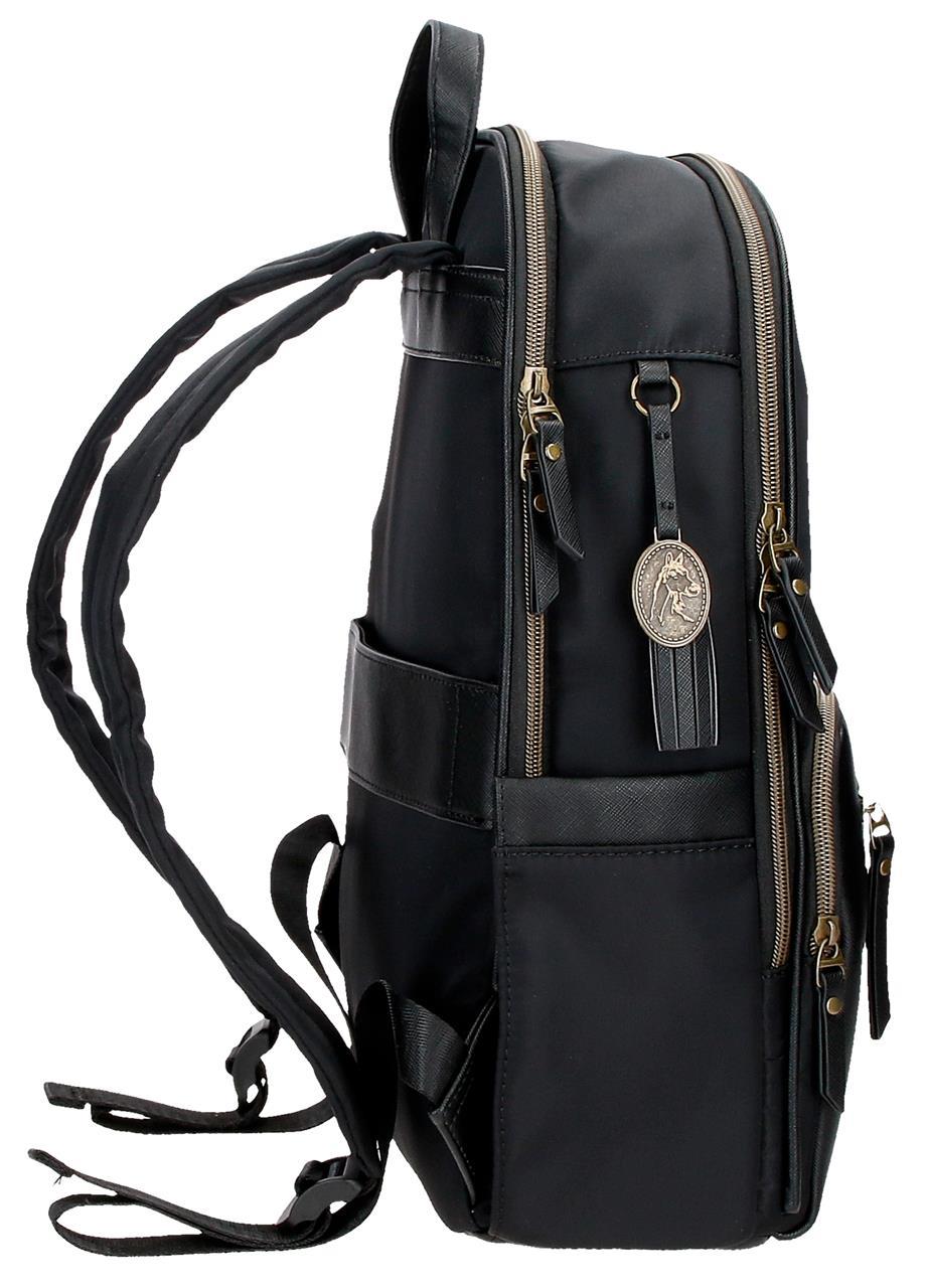 5262421 Backpack.EL POTRO Black wool