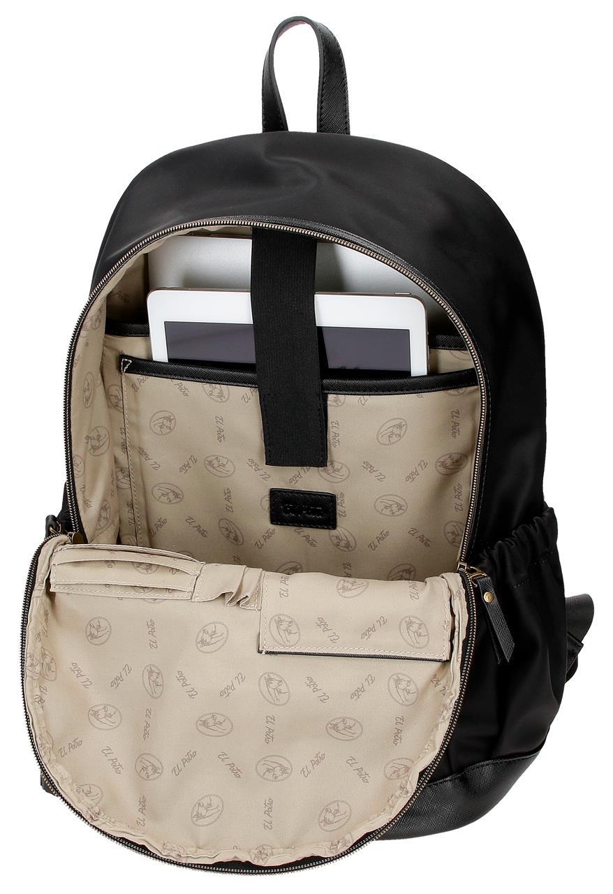 5262321 MOCHILA 40CM.EL POTRO LAN NEGRO