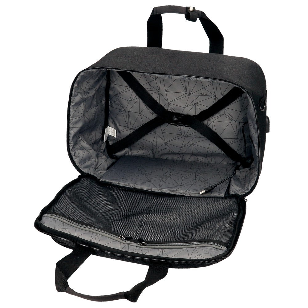 5176822 BOLSA TRAVEL 40CM. MOVOM BLACK TRIMMED