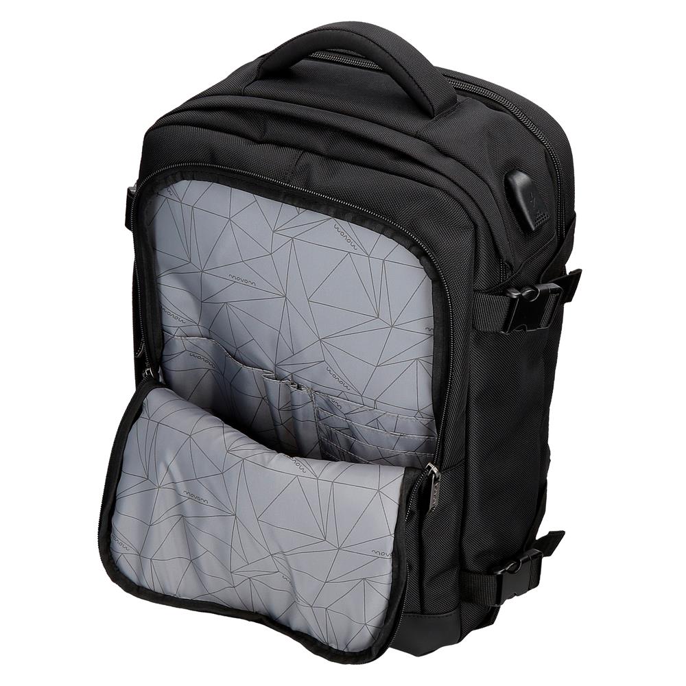 5342821 ADAP-RUCKSACK. AUFTRAGSINHABER. 40CM. MOVOM SCHWARZER BUSTER
