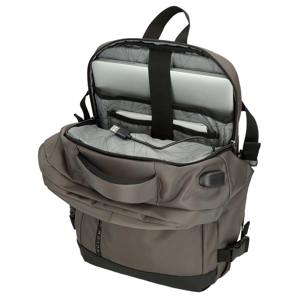 5342822 SAC À DOS ADAP. TITULAIRE DE LA COMMANDE. 40CM. MOVOM BUSTER GRIS