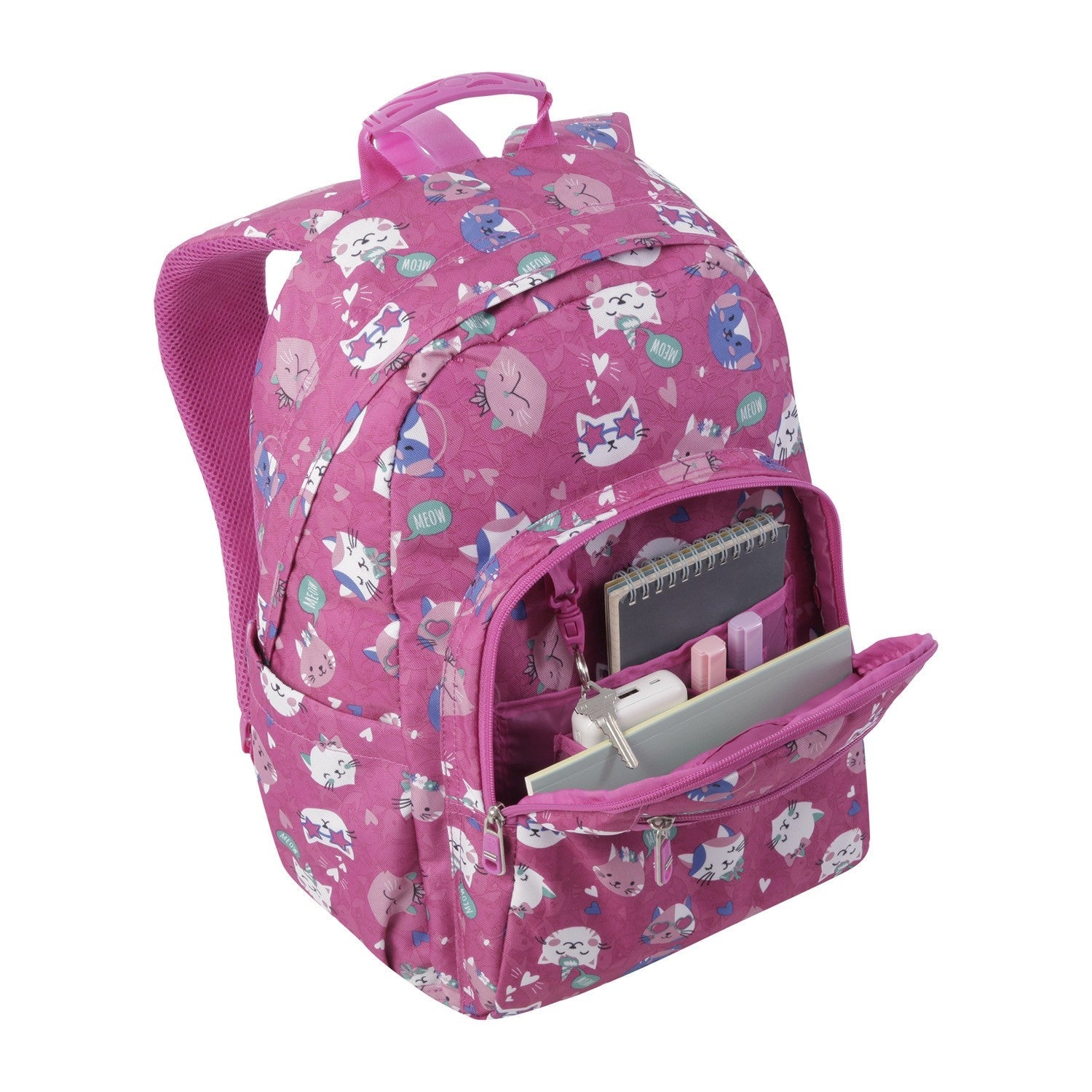 TOTTO School backpack - Acuareles - 8IW Fiesta Gatitos