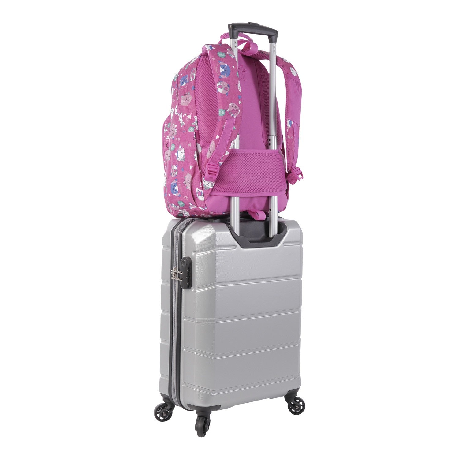 TOTTO School backpack - Acuareles - 8IW Fiesta Gatitos