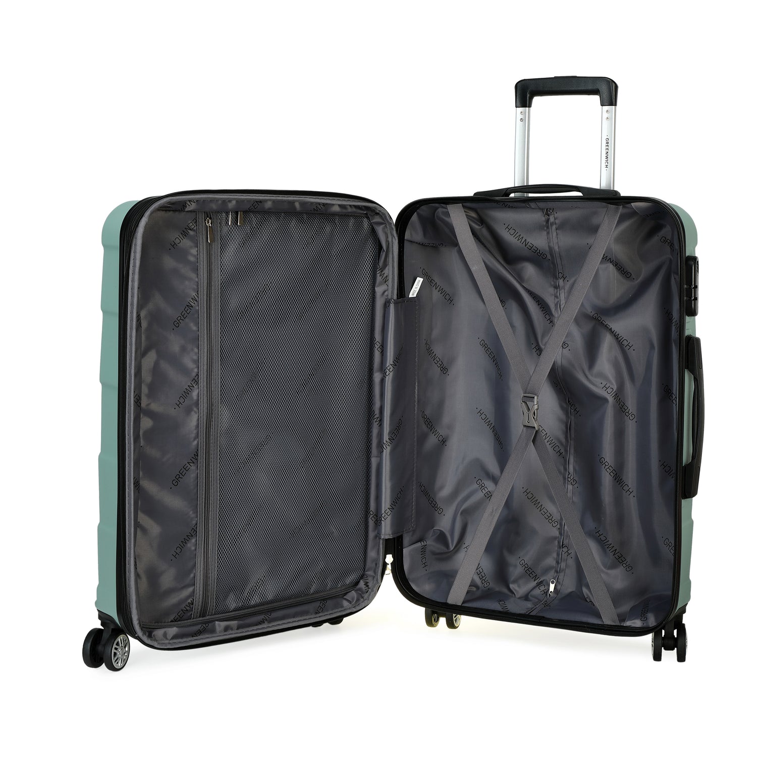 Extensible medium and small suitcase set BUDAPEST of Greenwich