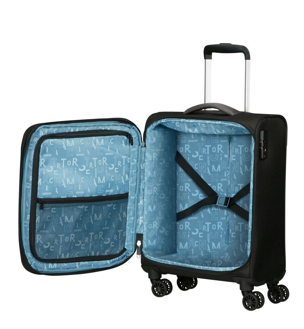 AMERICAN TOURISTER VALIGIA BLANDA EXTENSIBLE PULSONIC Di cabina 55CM