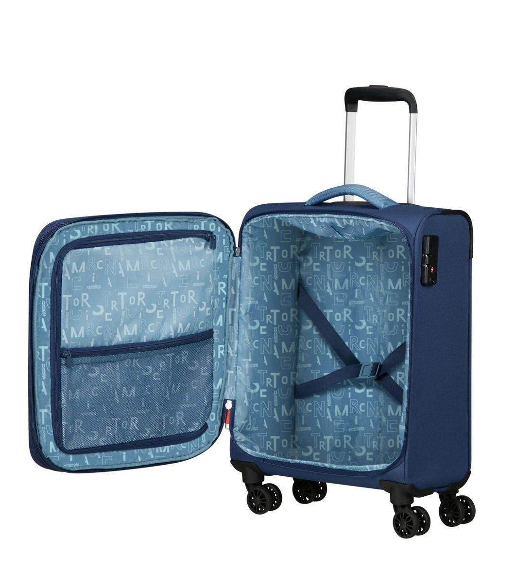 AMERICAN TOURISTER VALIGIA BLANDA EXTENSIBLE PULSONIC Di cabina 55CM