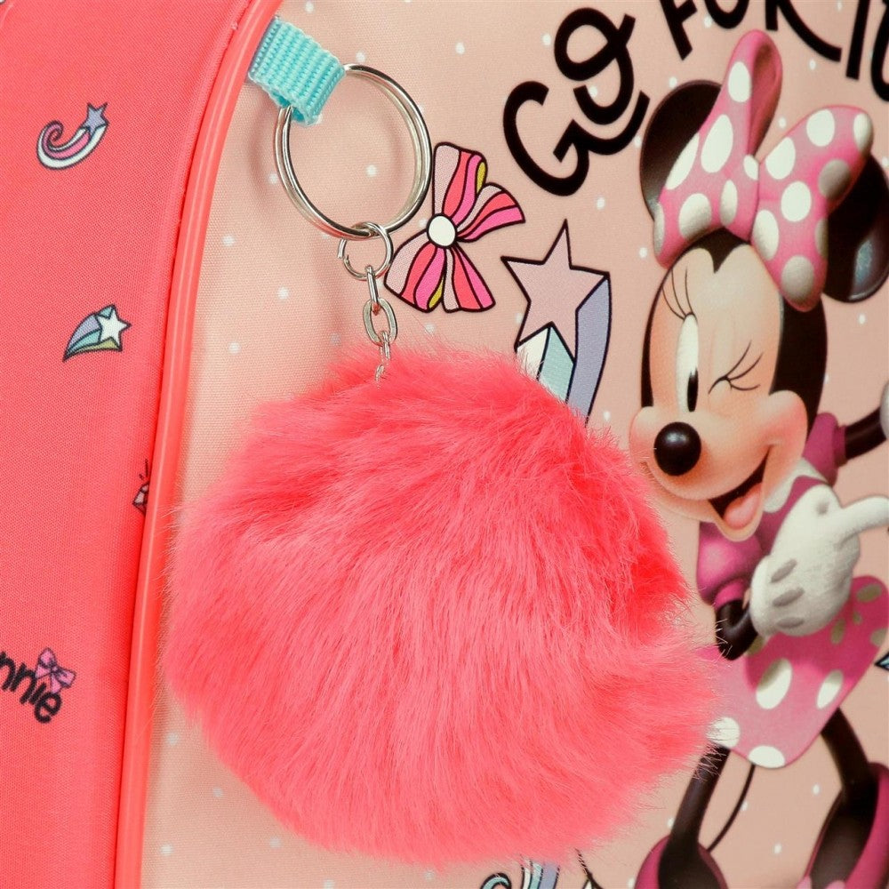 Schul -Rucksack Minnie Lovin Life 38 cm mit Auto