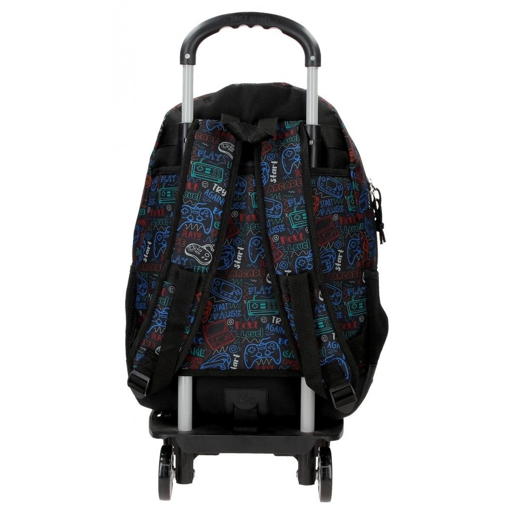 Mochila Escolar Roll Road Next Level con carro Dos Compartimentos