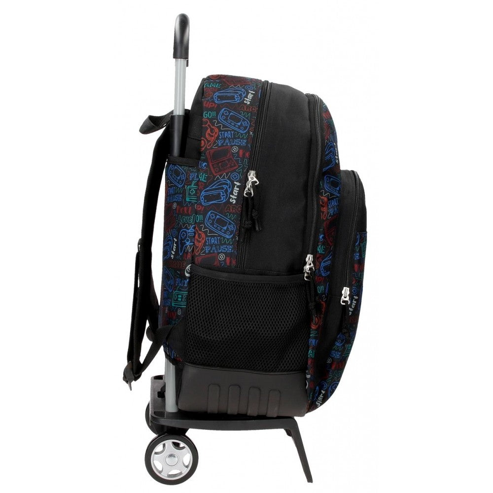 Mochila Escolar Roll Road Next Level con carro Dos Compartimentos