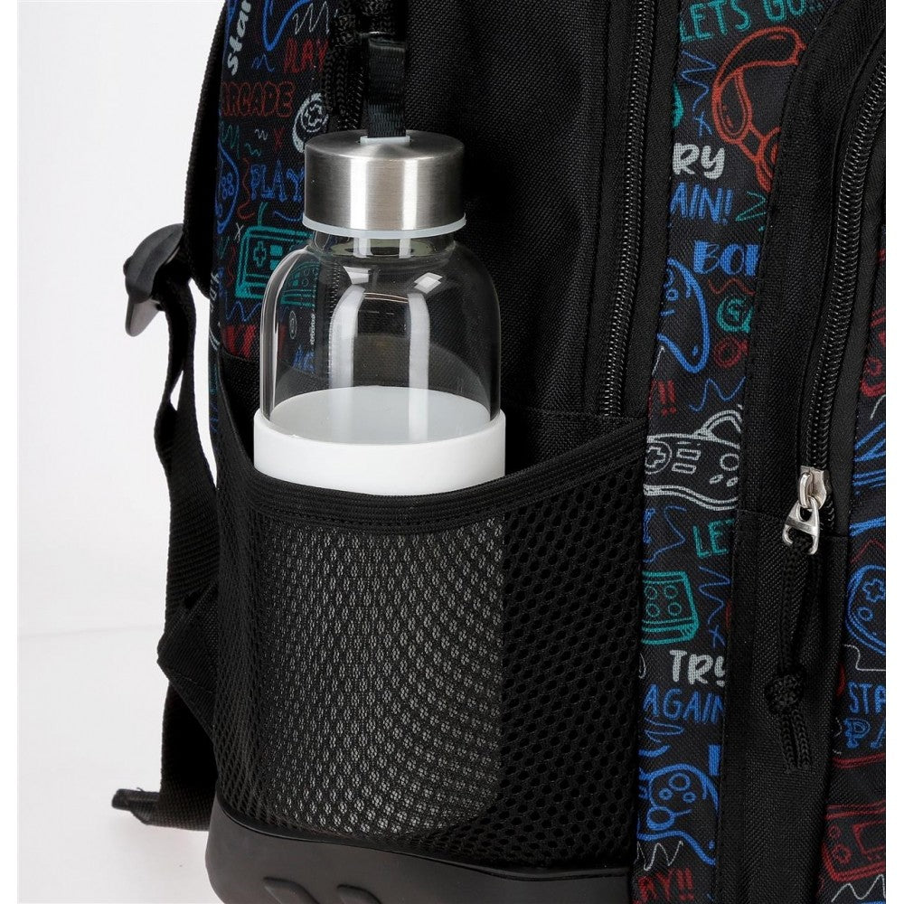 Mochila Escolar Roll Road Next Level con carro Dos Compartimentos