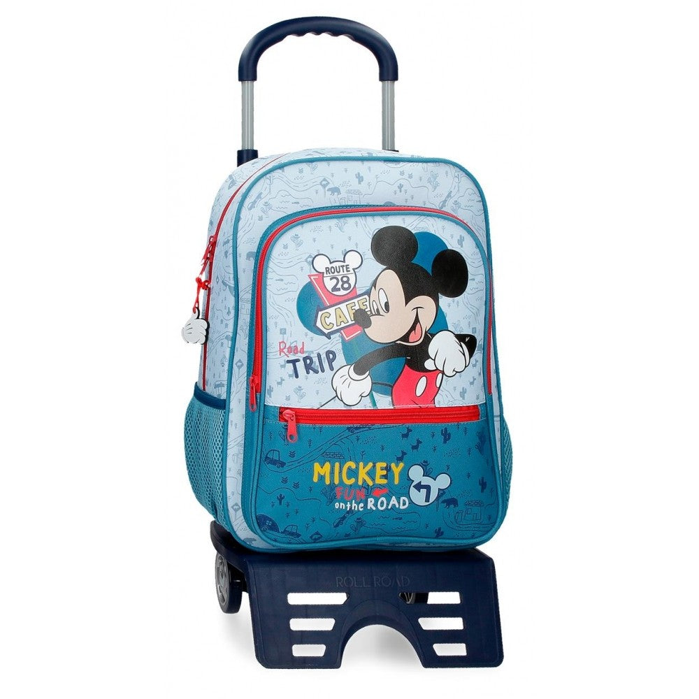 School backpack Mickey Road Trip 38cm with car