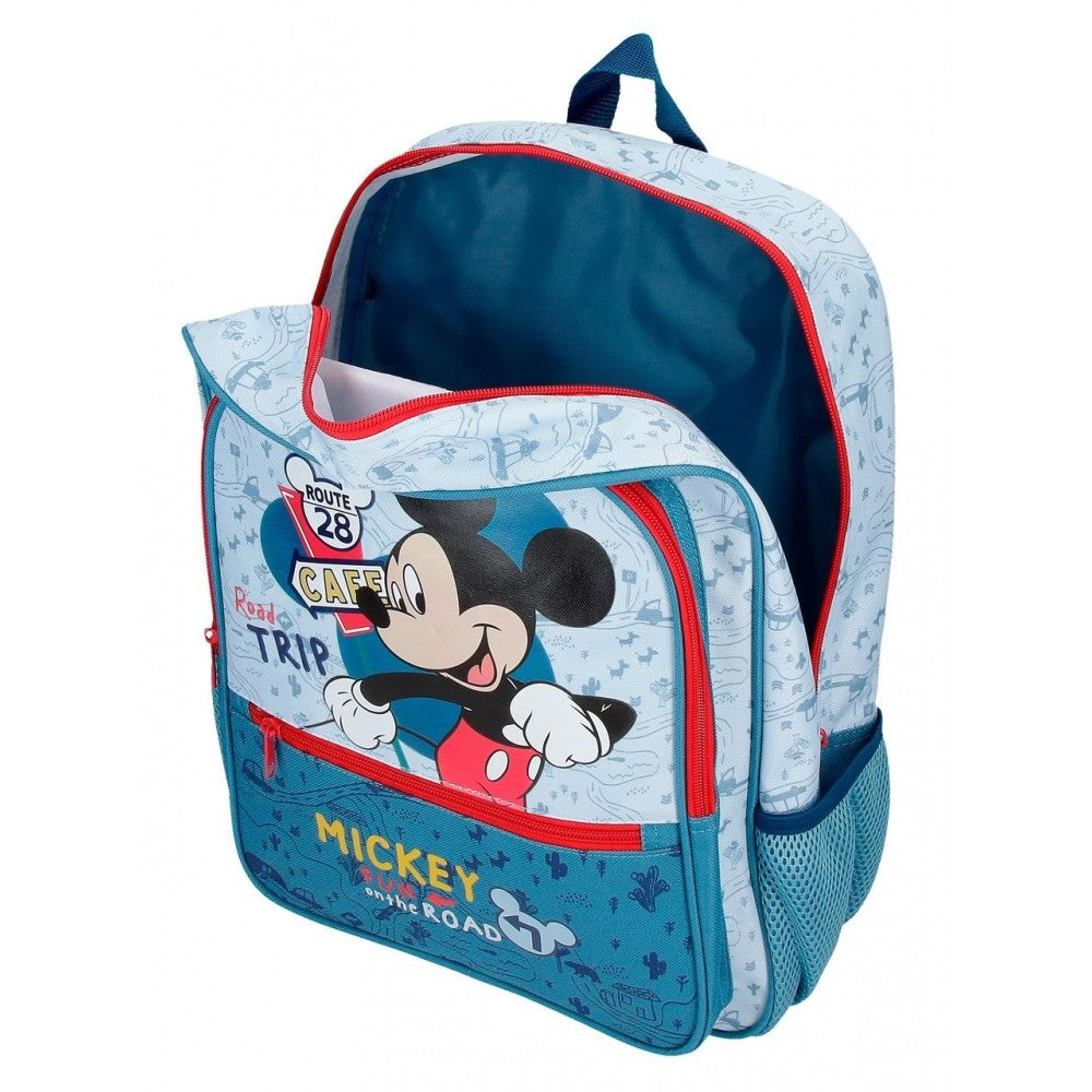 School backpack Mickey Road Trip 38cm with car