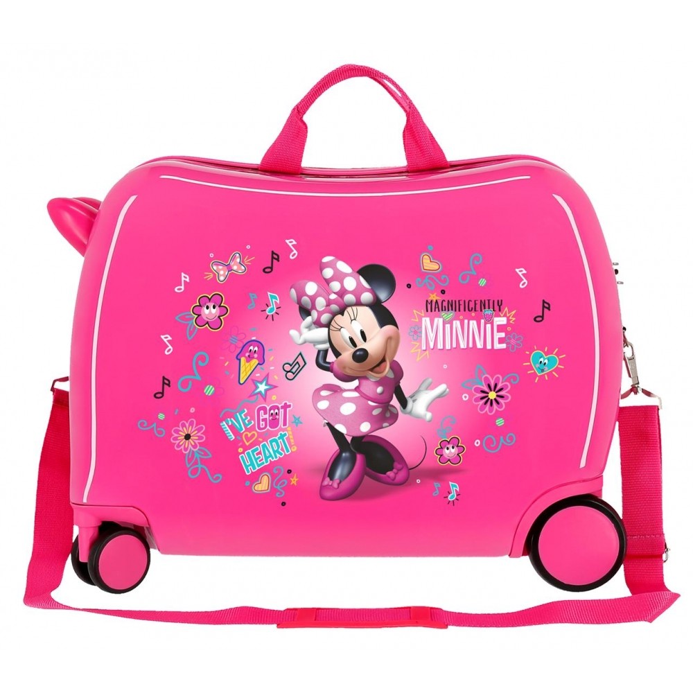 Kinderkoffer Minnie Stickers 2 multidirectionele wielen