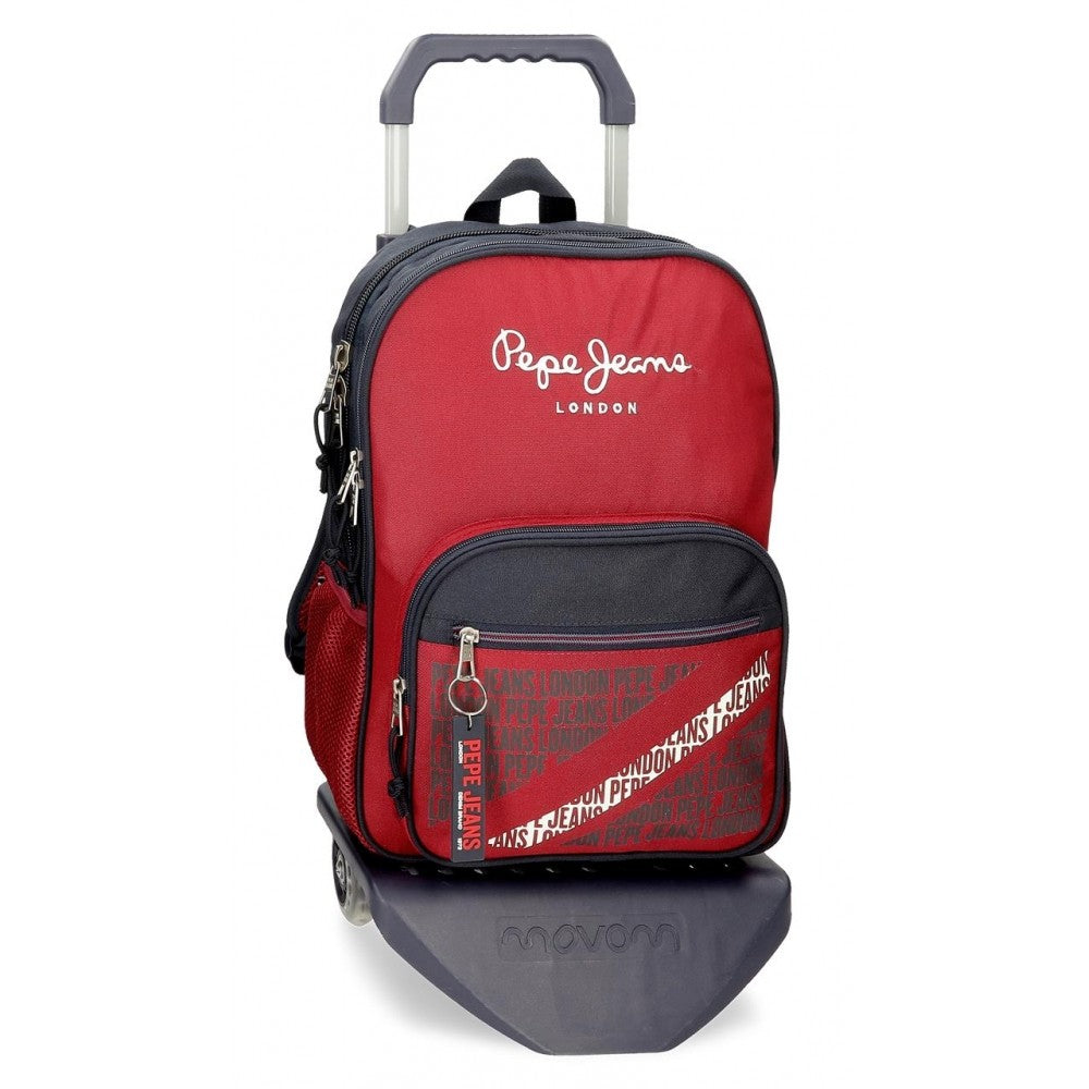 School backpack two compartments Pepe Jeans Clark 40cm with car