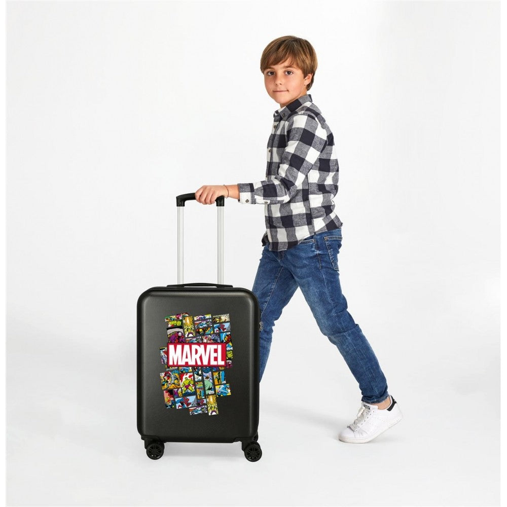 Ensemble de valises Comic Marvel rigide 55-68cm Noir