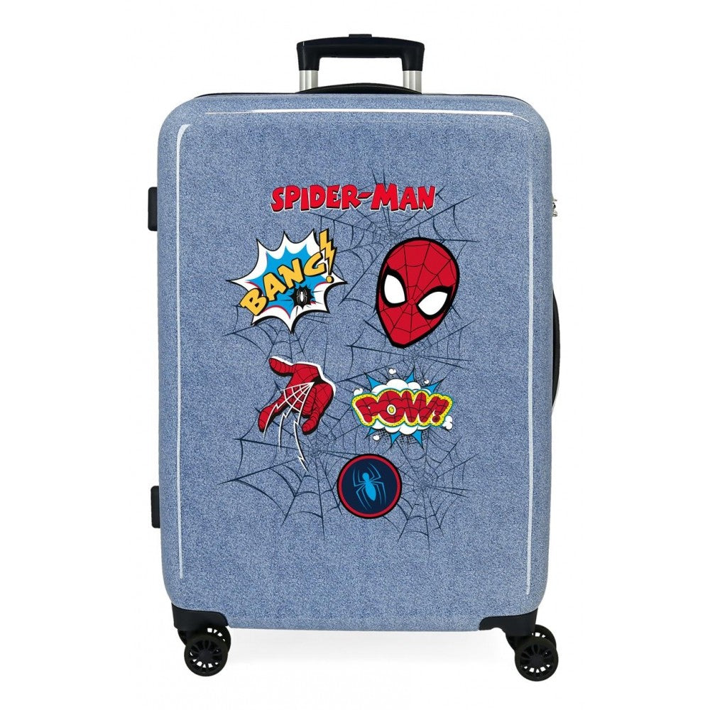 Medium suitcase Spiderman Denim rigid 68cm