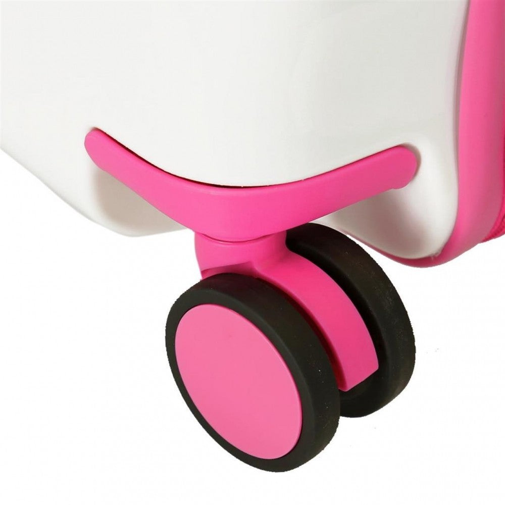 Suitcase pour enfants 2 roues multidirectionnelles Aristocats Marie in White