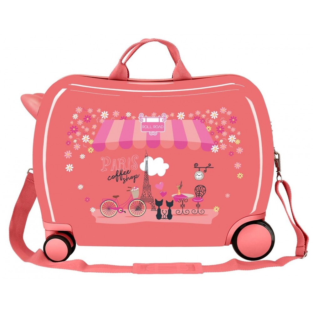 Kinderkoffer 2 multidirectionele wielen Roll Road Coffee shop