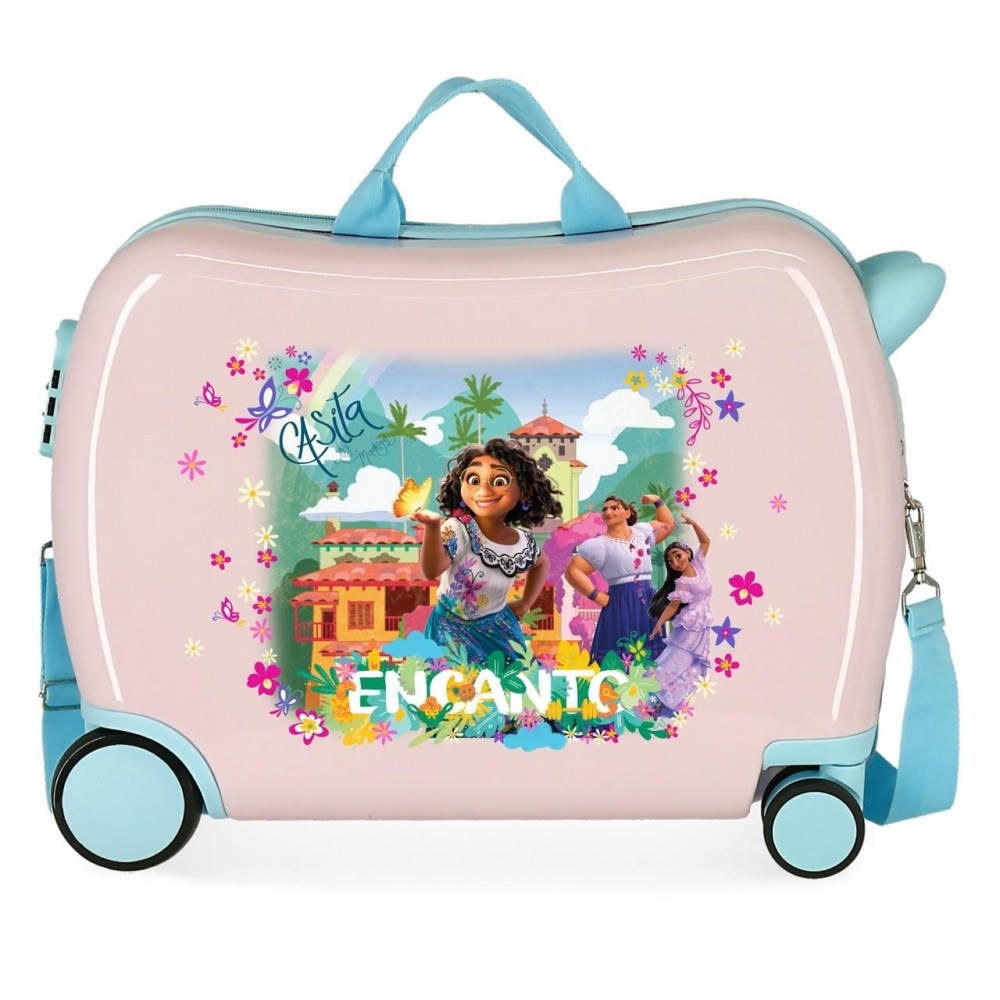 Kinderkoffer 2 Multidirektionalräder Encanto Casita Los Madrigal Rosa