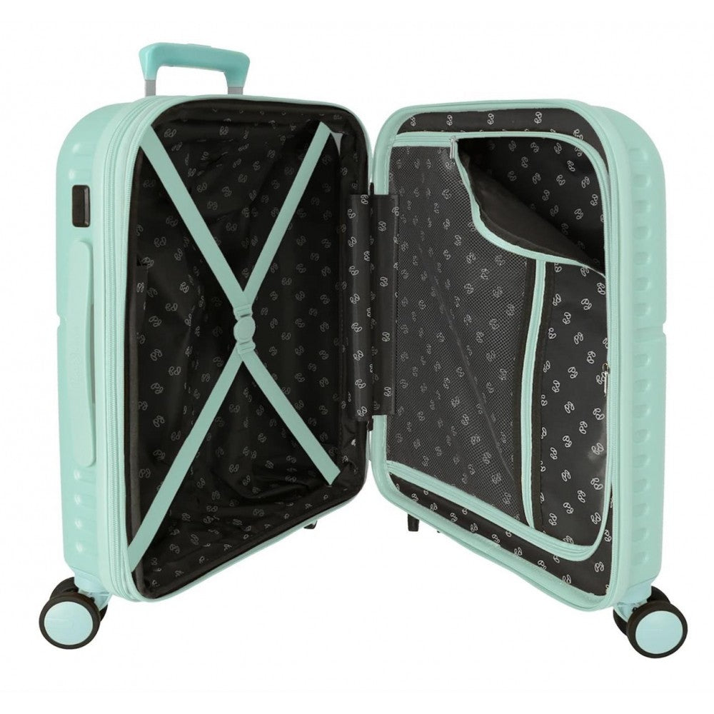 Cabin suitcase Pepe Jeans Nerea rigid expandable turquoise 55cm