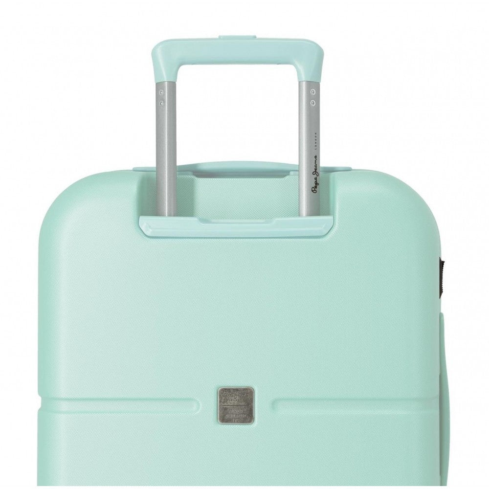 Cabin suitcase Pepe Jeans Nerea rigid expandable turquoise 55cm