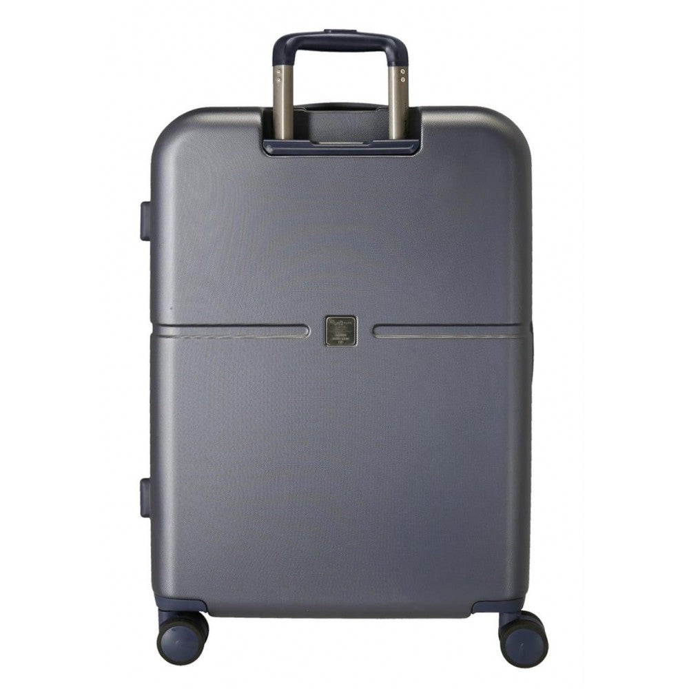 Valise moyenne Pepe Jeans Kay 70 cm bleu marine rigide