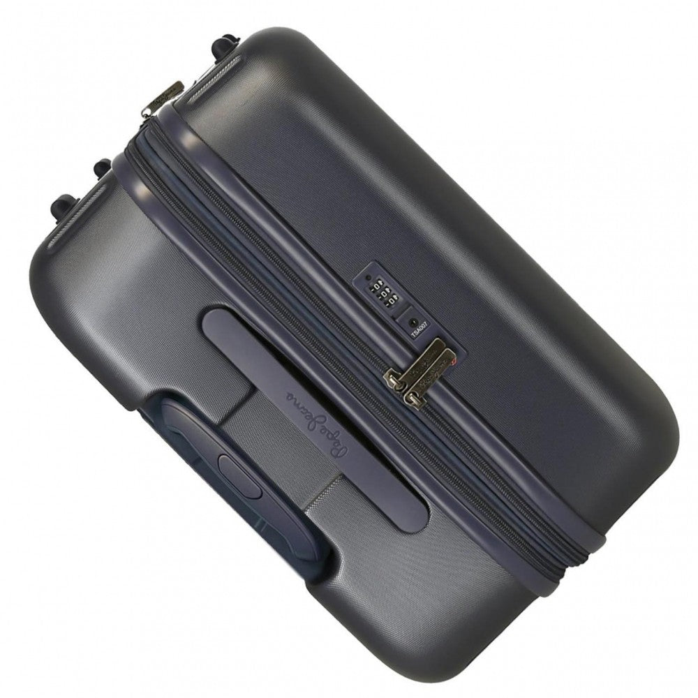 Ensemble de valises Pepe Jeans Kay bleu marine rigide 55-70cm