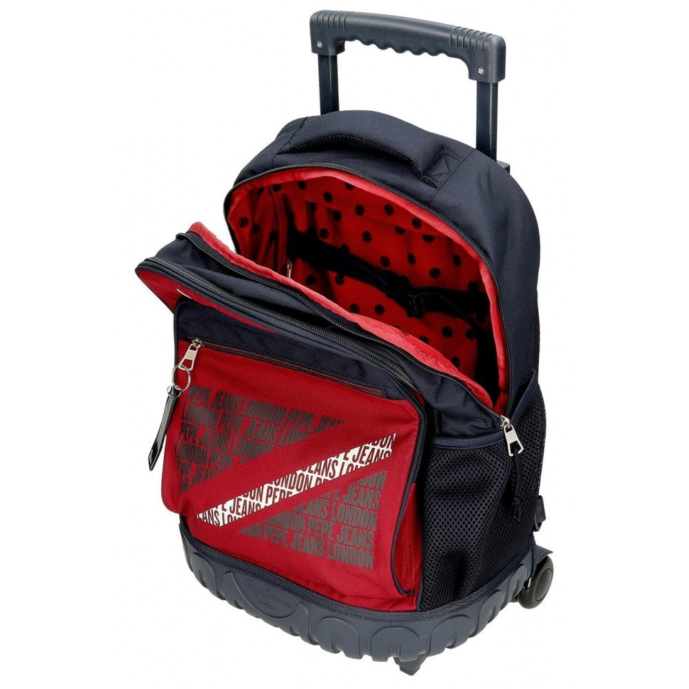 Backpack with wheels Pepe Jeans Clark 2R