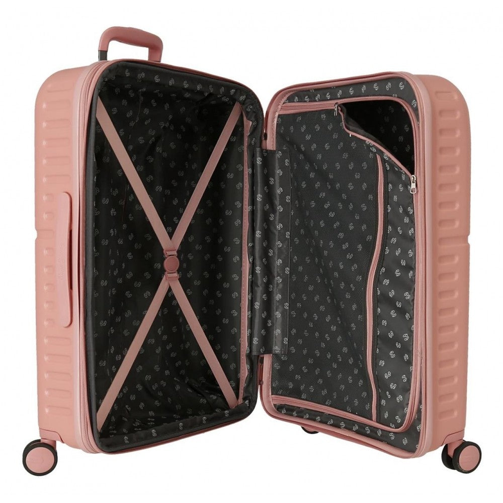 Medium suitcase Pepe Jeans Carina 70cm rigid rose