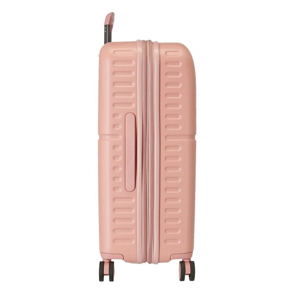 Medium suitcase Pepe Jeans Carina 70cm rigid rose